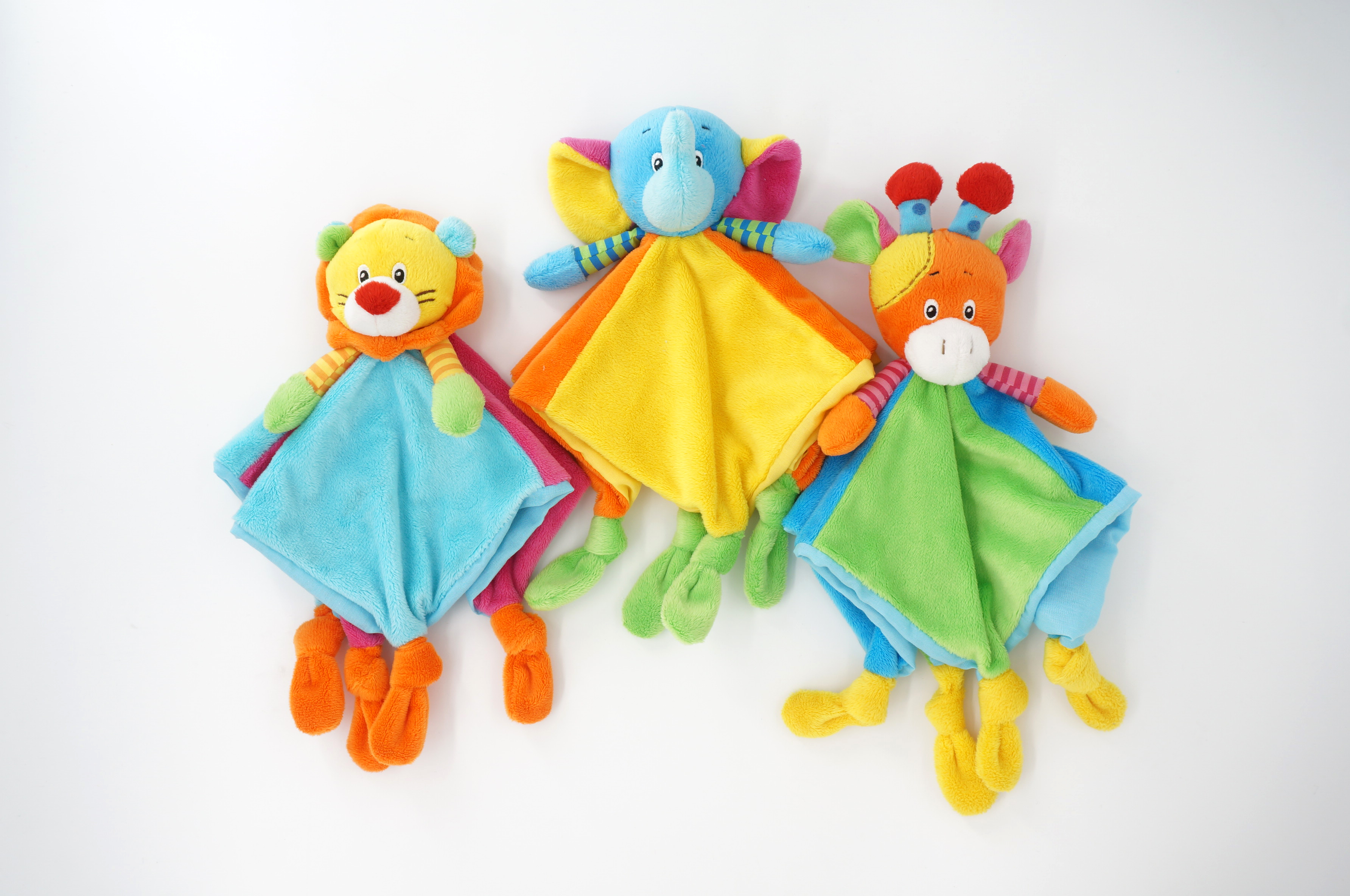 baby blanket withe teether, rattle and crinkle paper