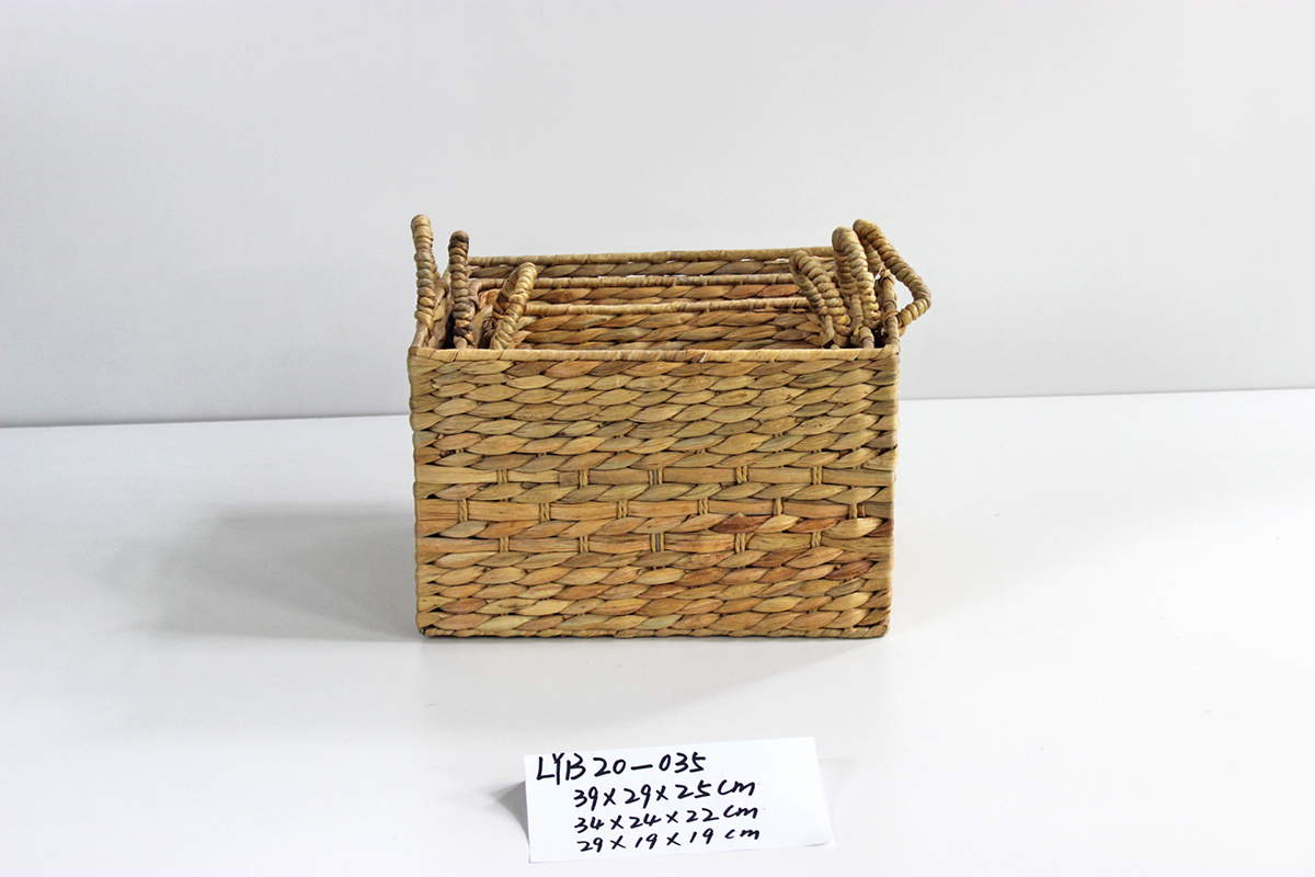 rectangle Calabash woven storage basket
