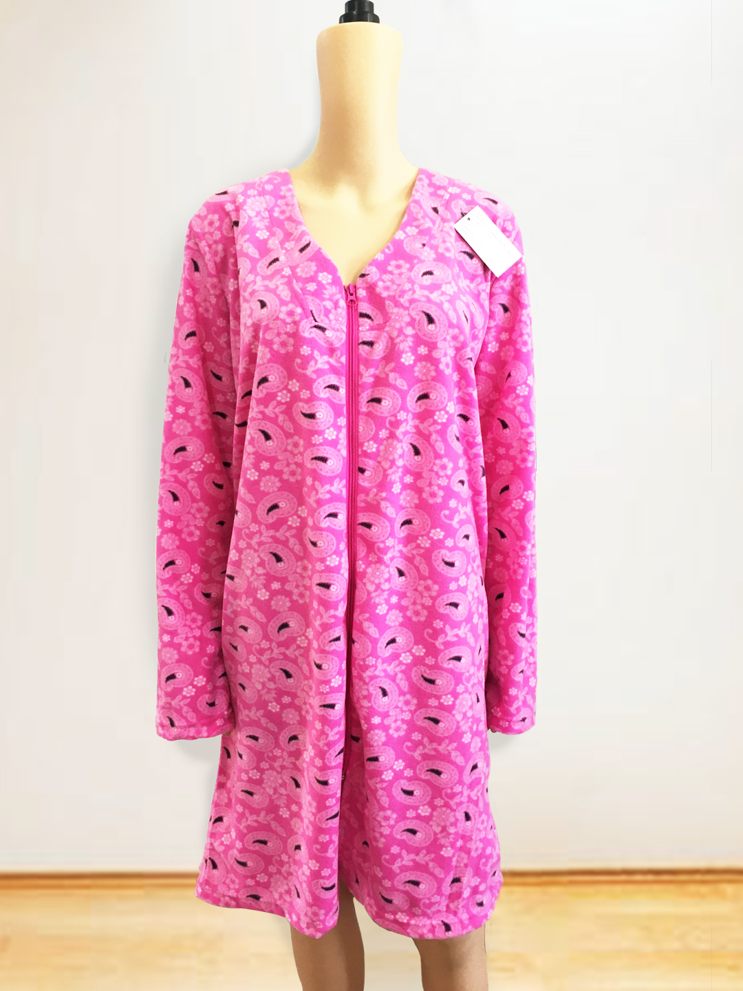 Ladies Zipper Fleece Sleepwear