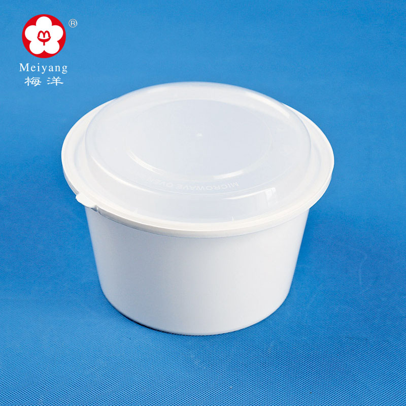 1500ML Round Sealed PP Food Box with Food Safety Lock(52oz)