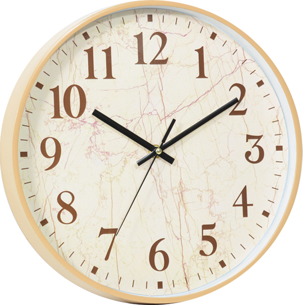 Wall clock; quartz clock; best sale; promotion; gift; simple round clock; 12inch 30cm;marble dial