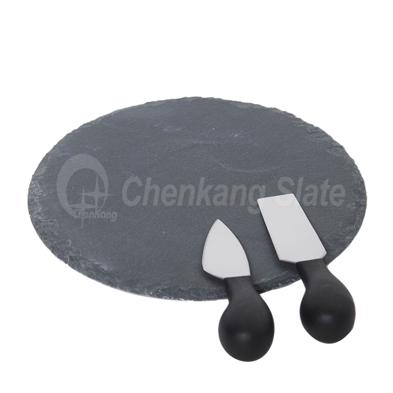 Slate Cheese Set Dia 20cm