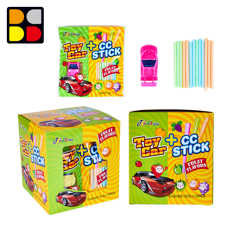 Fruit Cc Stick Candy With Mini Funny Car Toy
