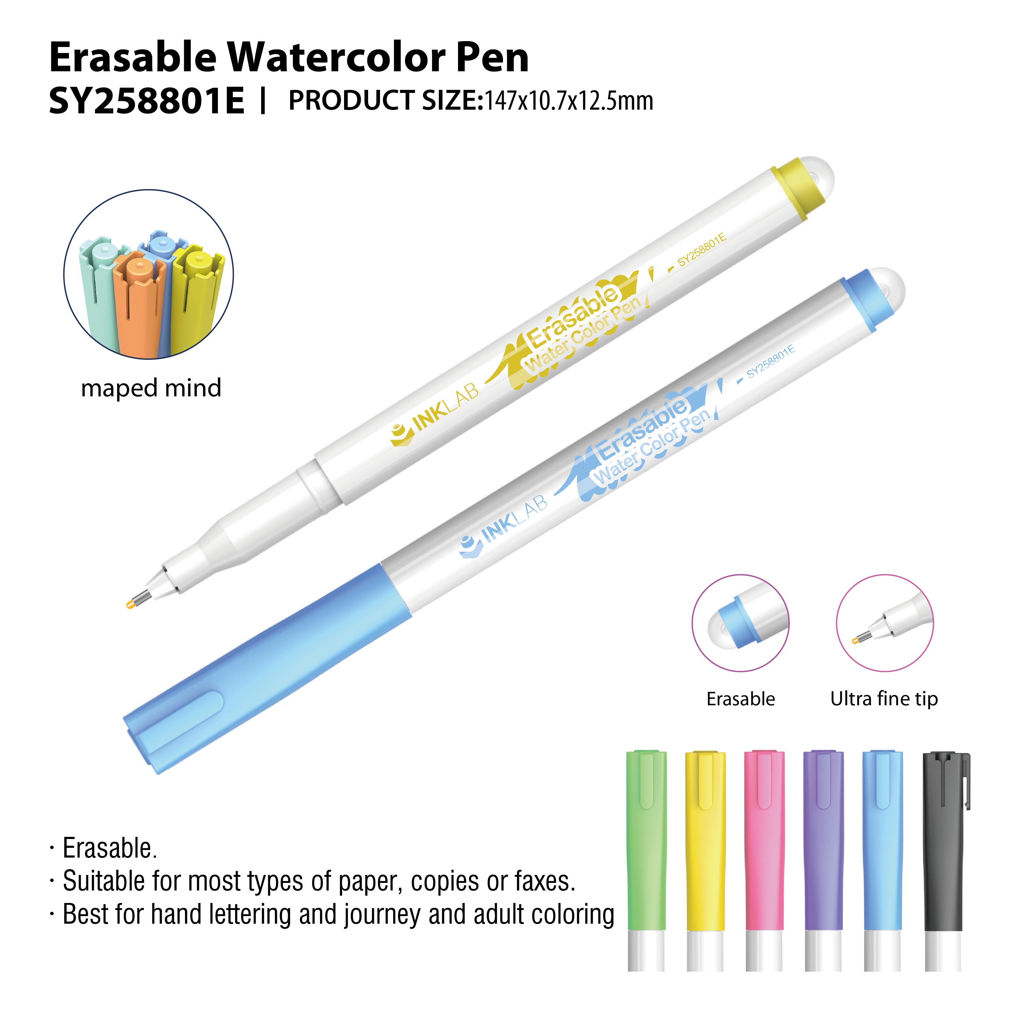 Erasable Watercolor Pen