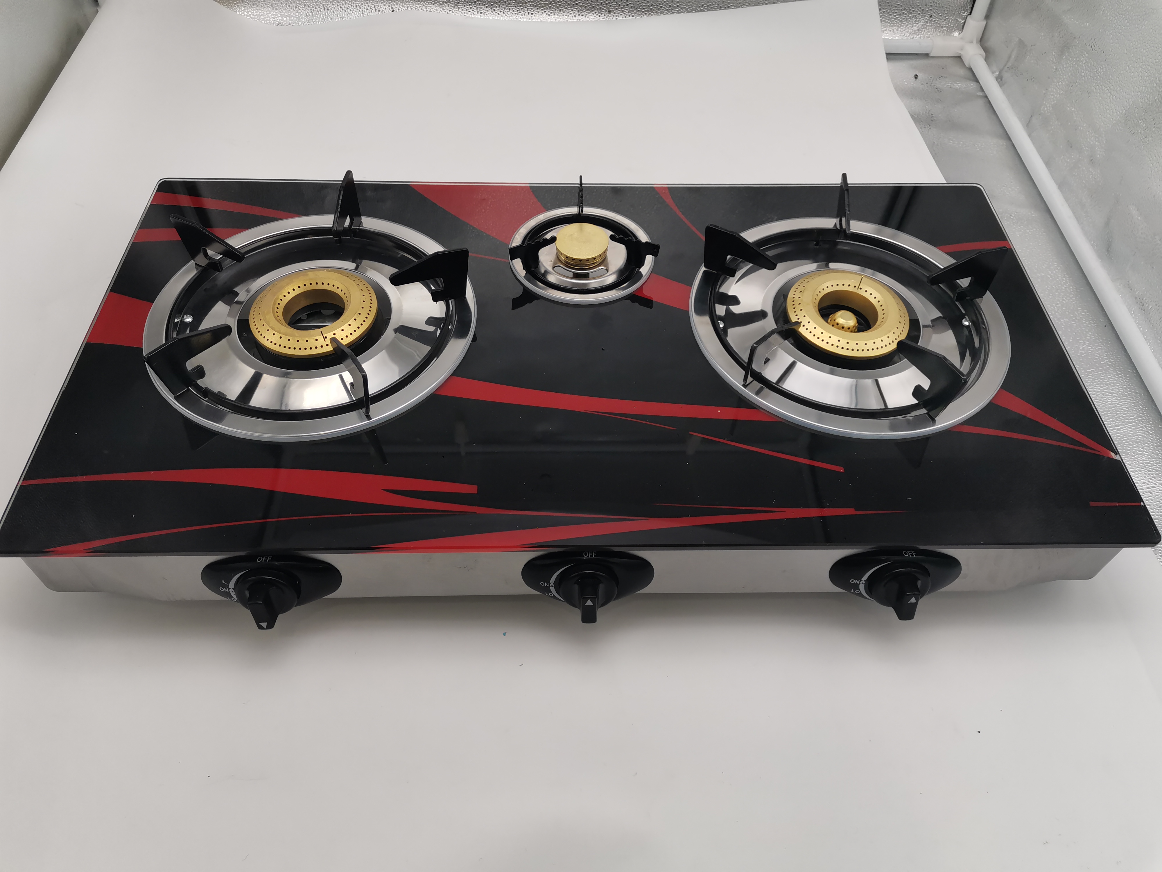 Glass gas cooker