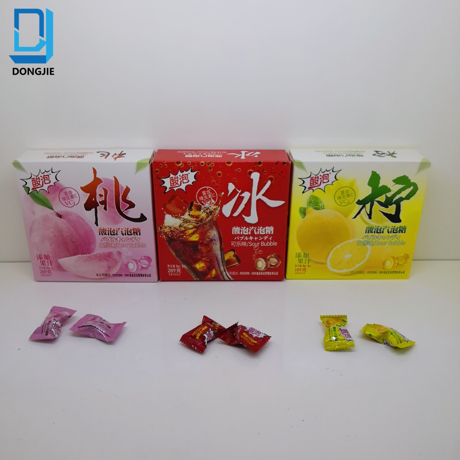 *hard candy (peach flavor, coca flavor,sprite flavor )