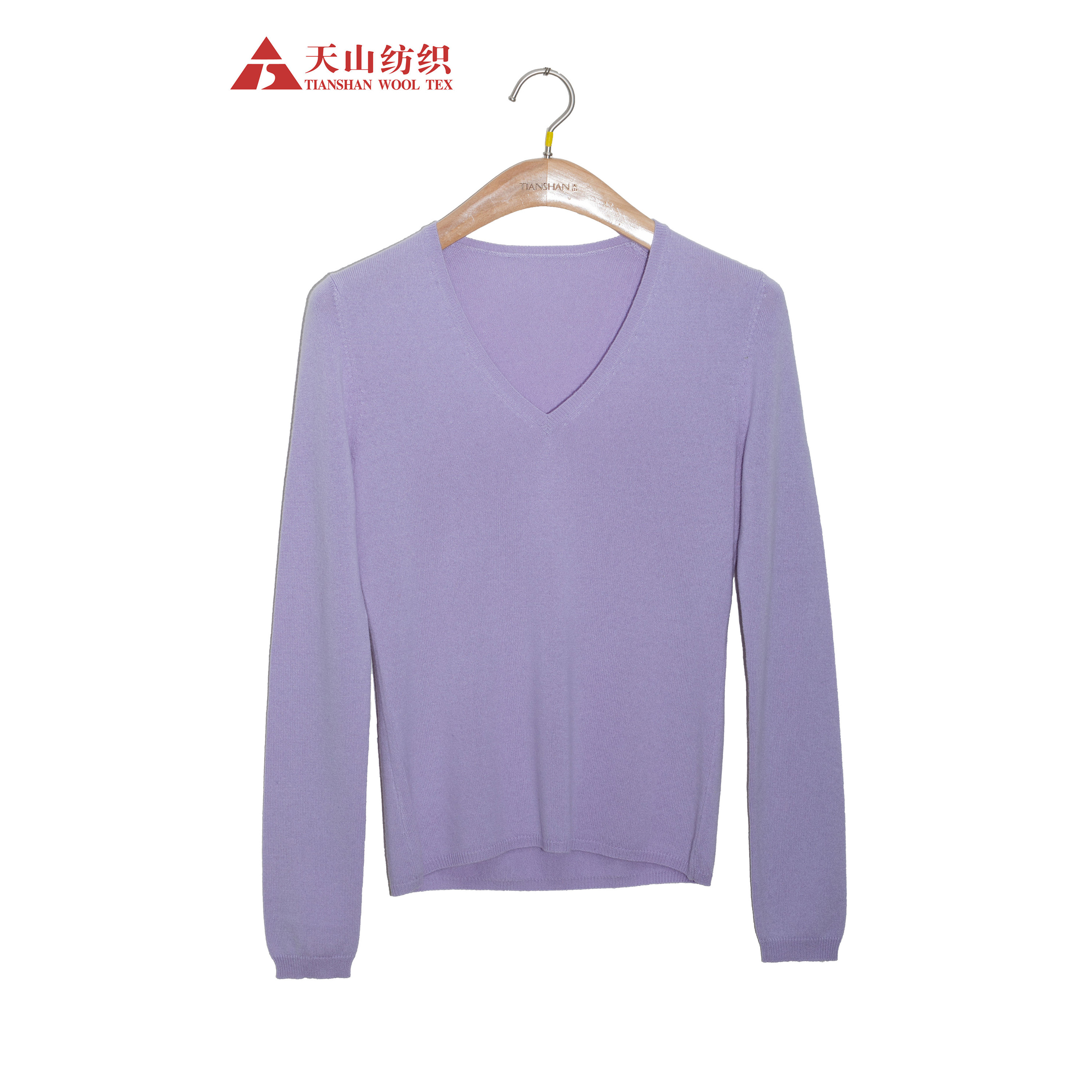 55% Silk 45% Cashmere Ladies' V-Neck Sweater