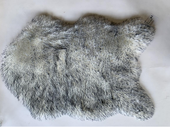 Decorative mat ,rug , Sheep shape rug with suede backing