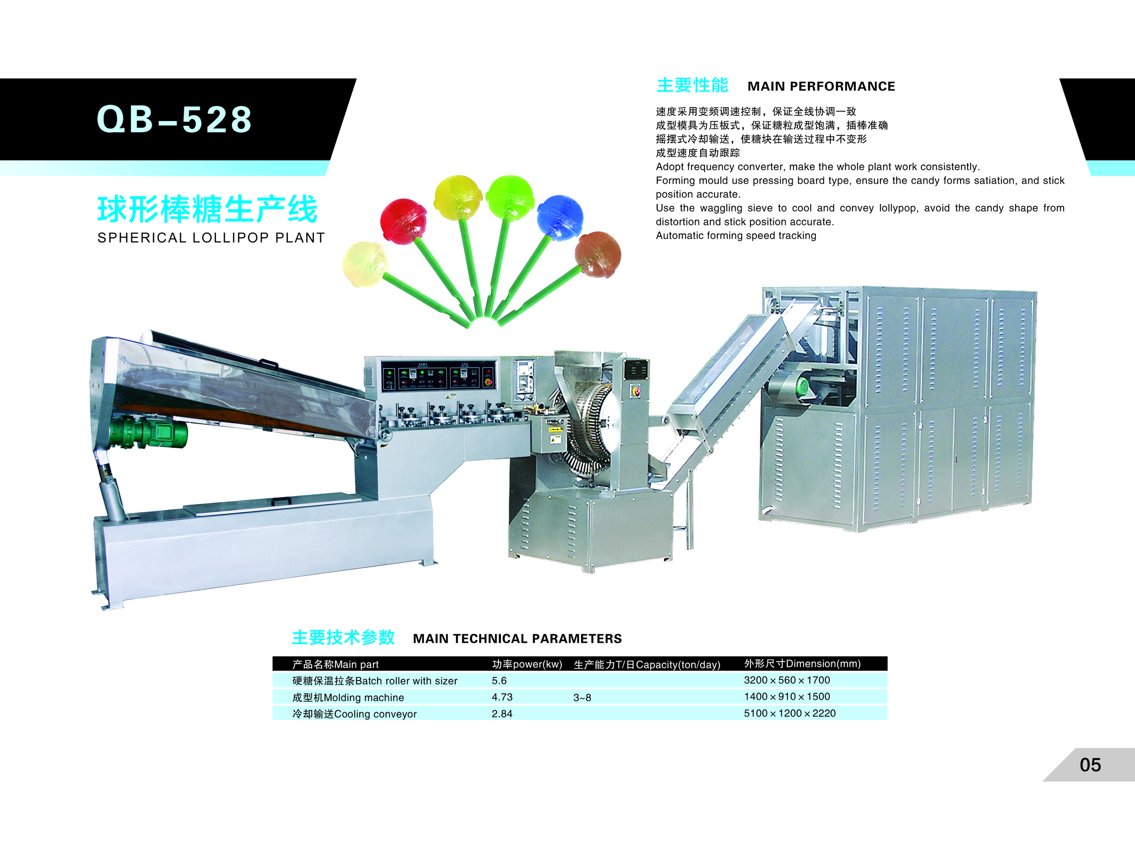 Qb-528 Lollipop Production Line