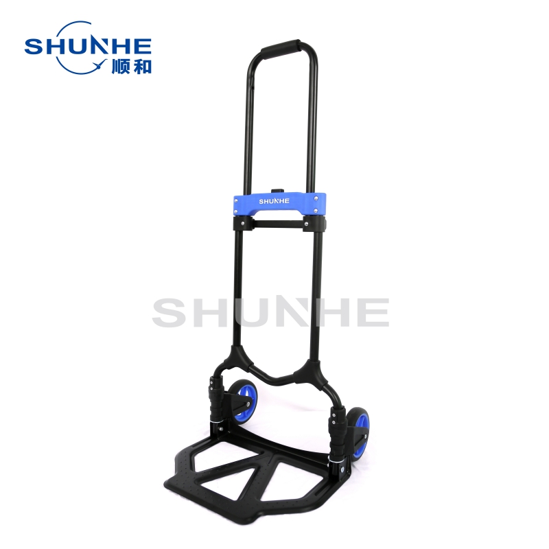 Folding Hand Truck Two Wheels hand cart Steel Hand Trolley