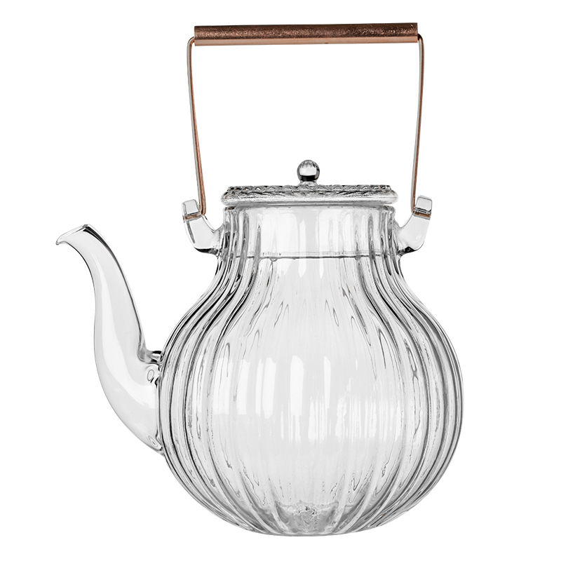 Borosilicate glass teapot