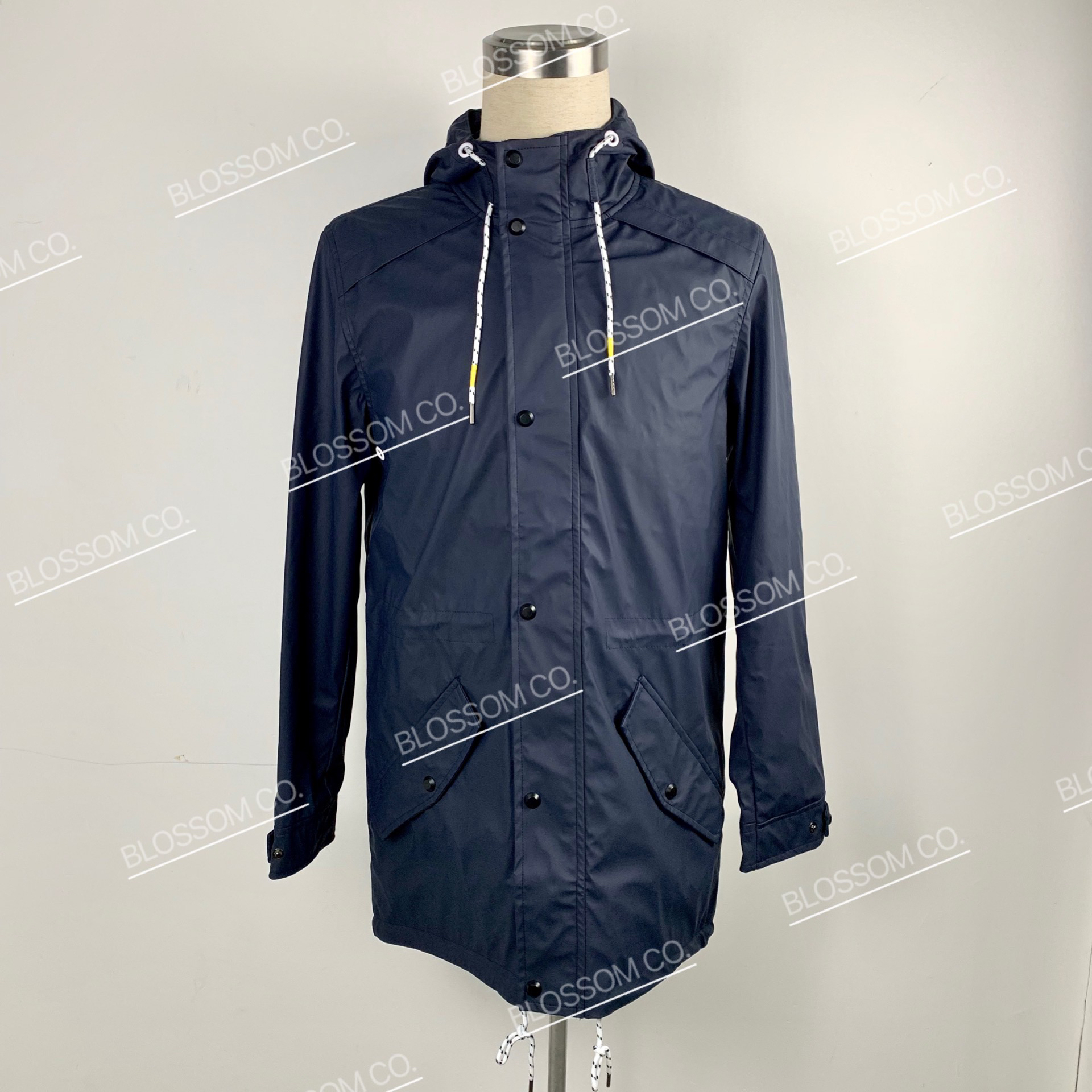 Men's leather jacket hooded casual PU coat