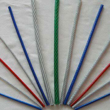 Coating wire rope PVC, PP, Nylon