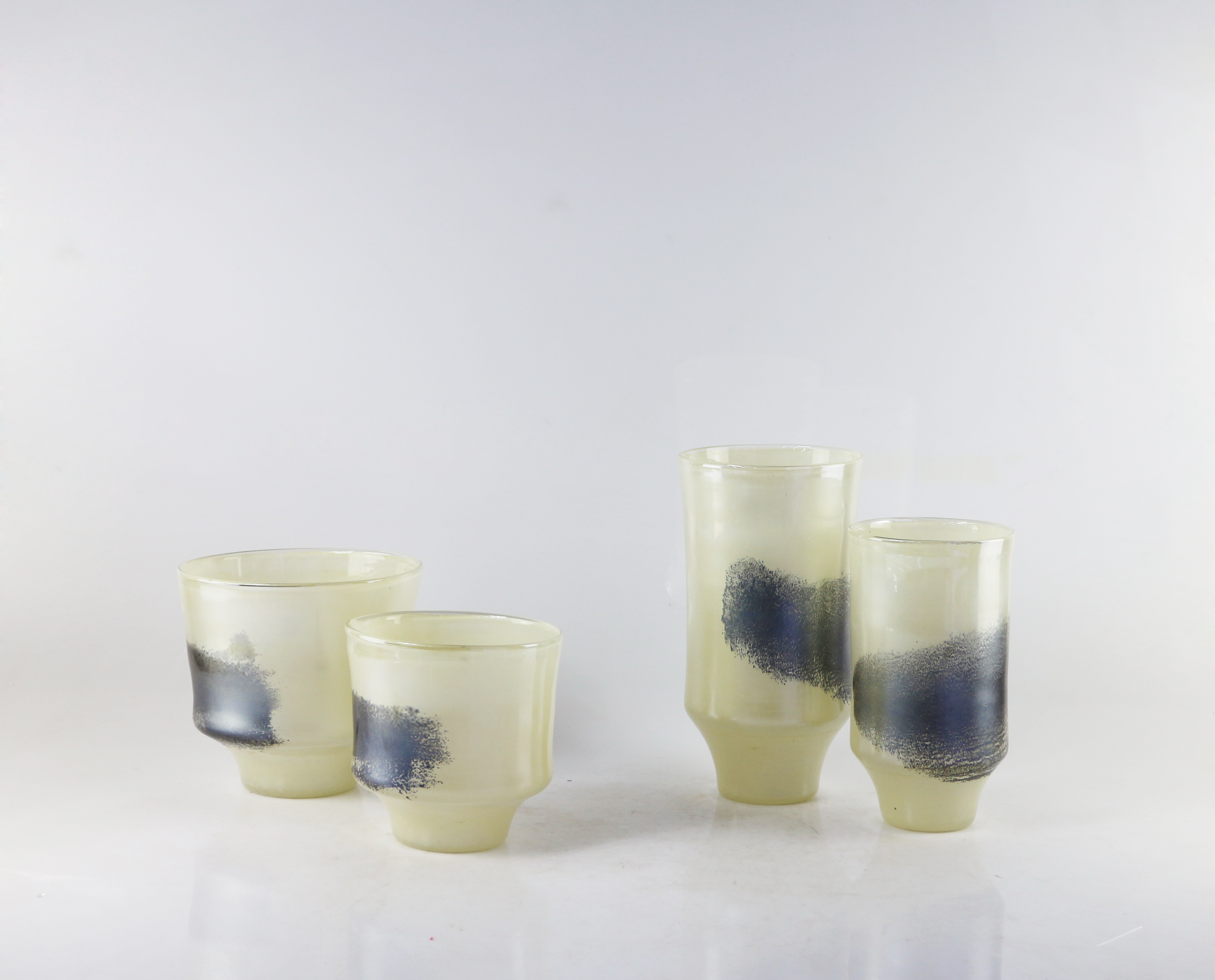 Handmade color glass vase