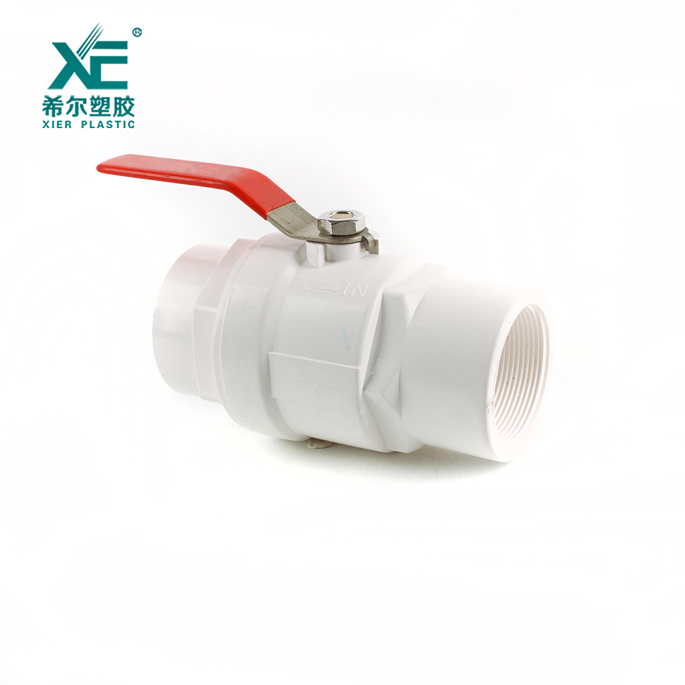 PVC Two Pieces Ball Valve-Ss201 Handle