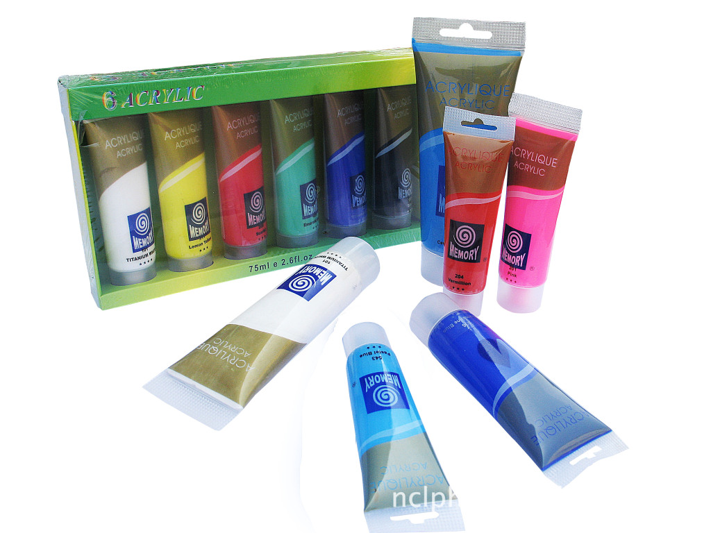 75ml acrylic paint in plastic tube