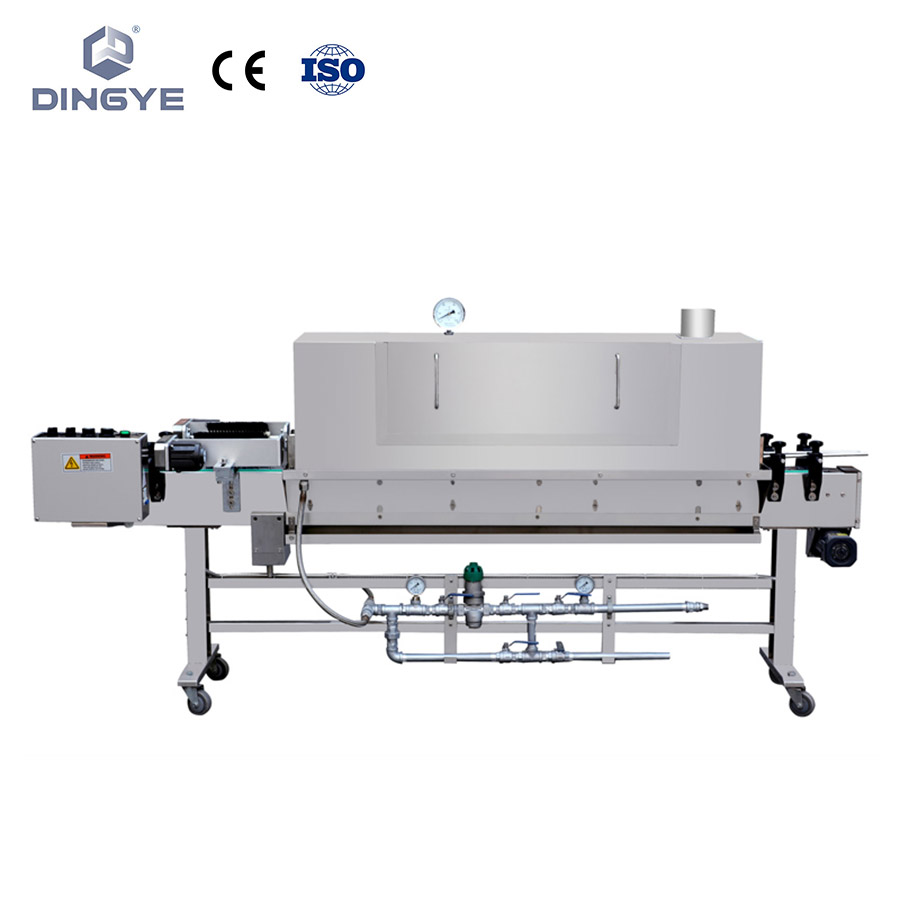 Steam label shrink machine