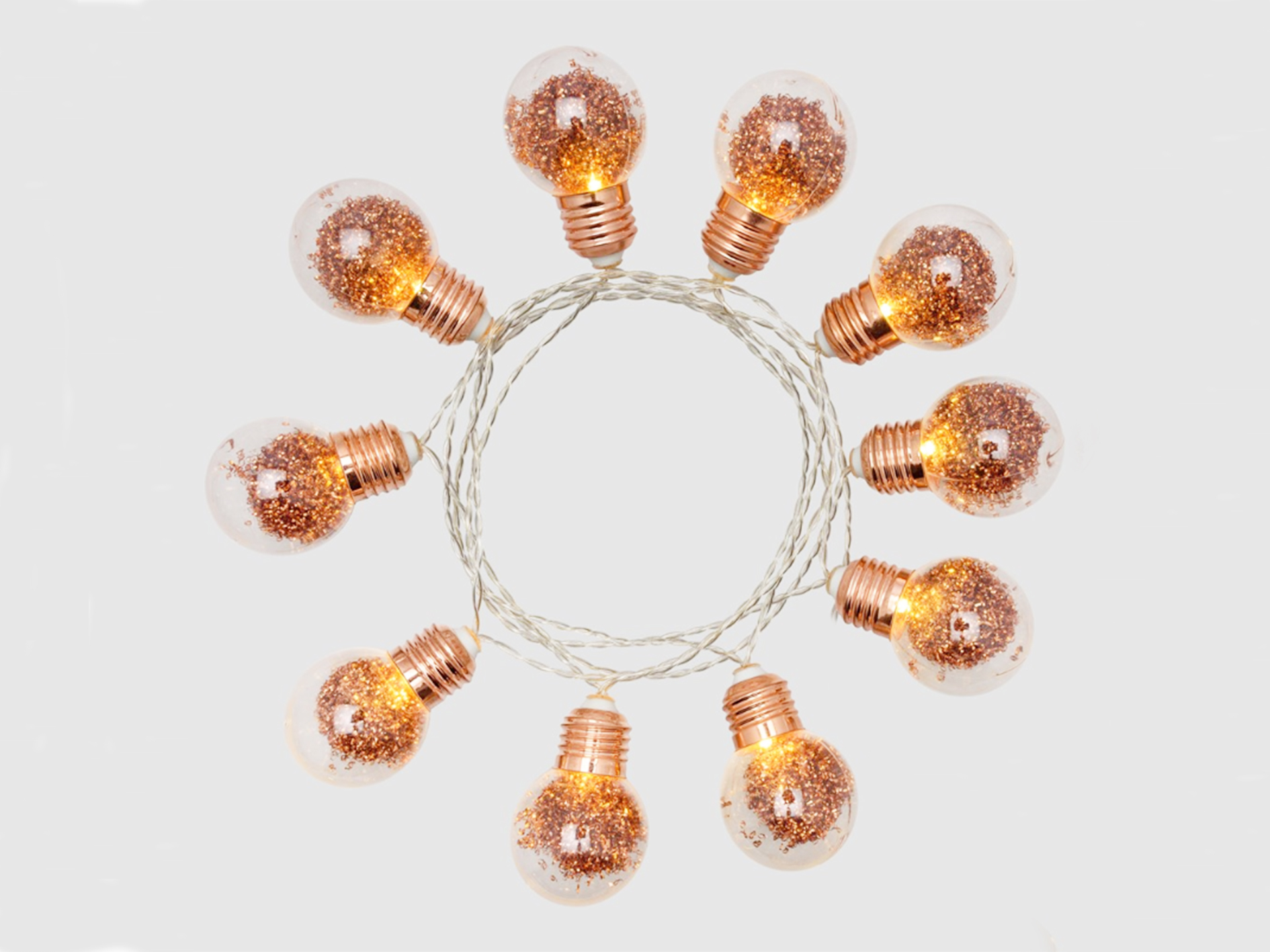 BO 10L Glitter ball light chain