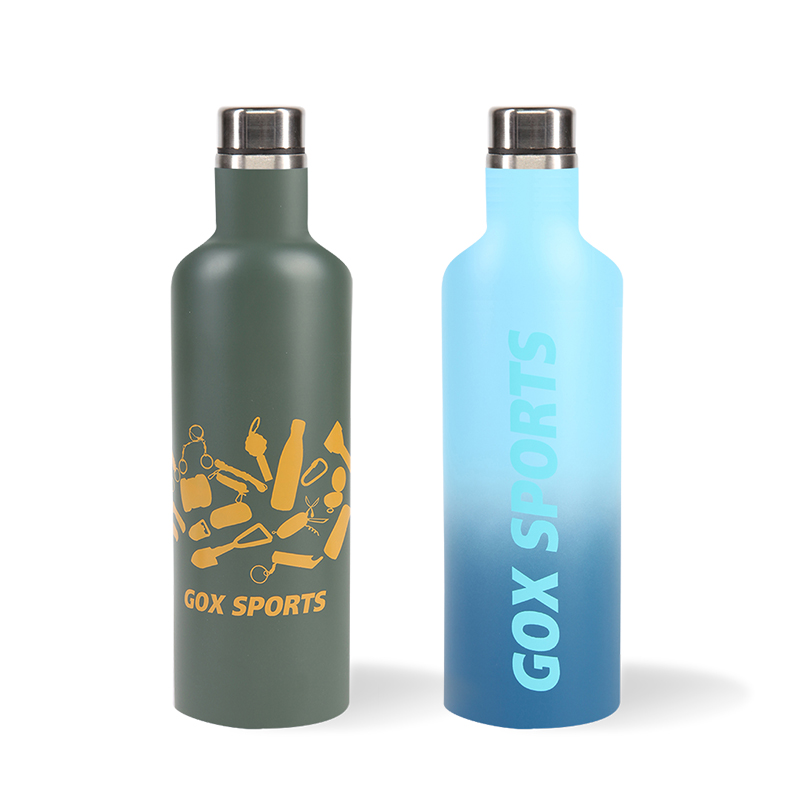 GOX Double Wall Vacuum Insulated Stainless Steel Water Bottle For Sports For Travel
