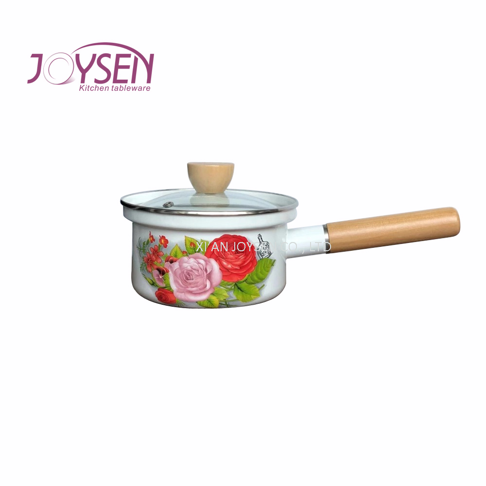 High Edge Enamel Milk Pot
