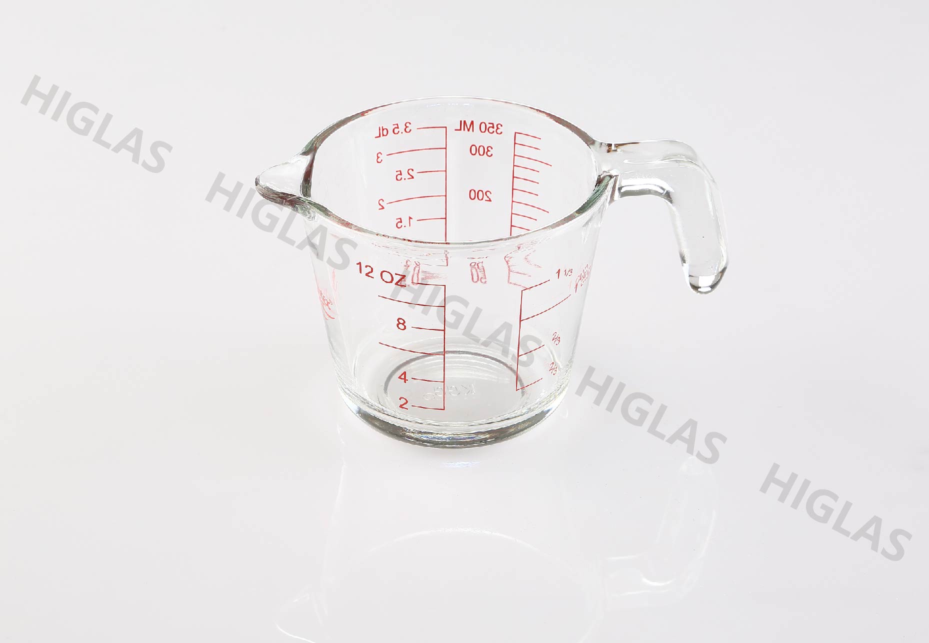 0.35L/0.5L/1.0L/1.5L Soda lime glass measuring cup