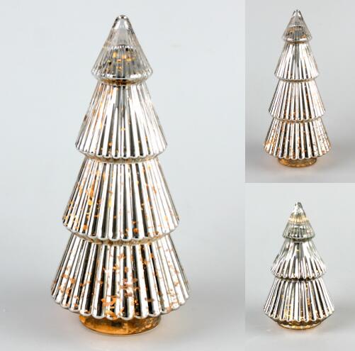 LED Glass Christmas Tree Holiday Home Decor Item