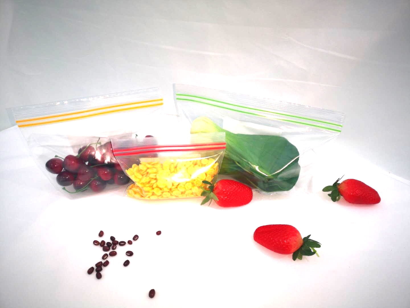 Double Zipper Bag With Gusset
