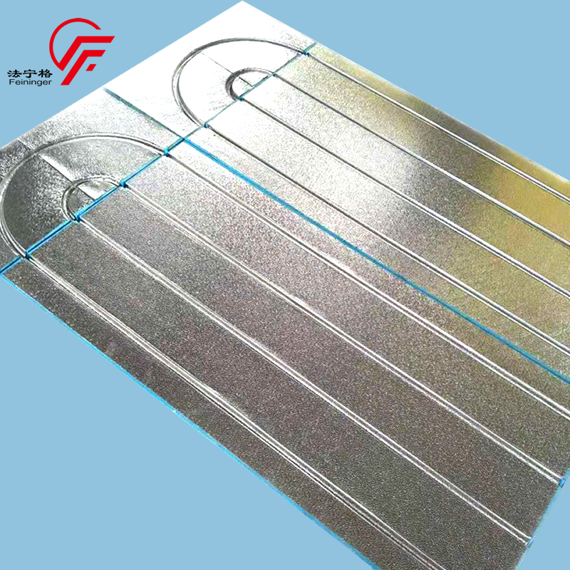 Floor heating Grooved XPS with aluminum foil board (FH-M003)