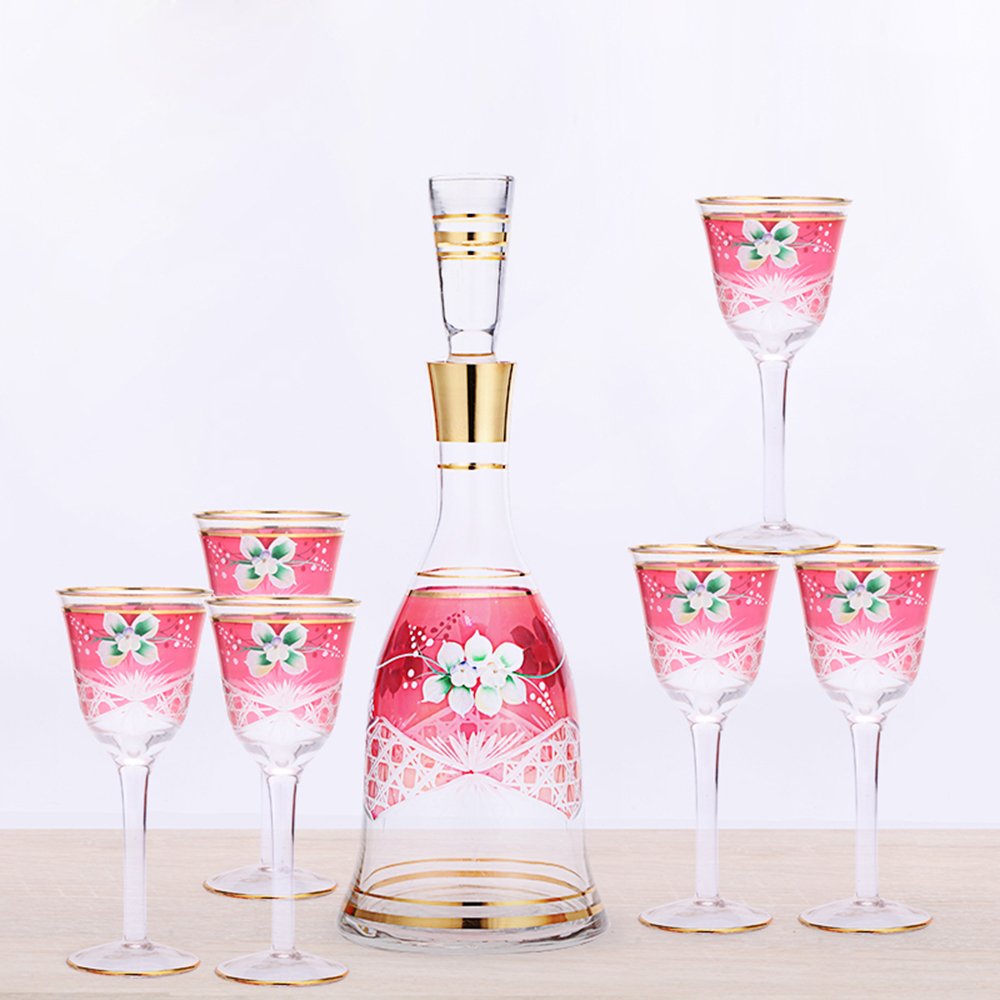 water glass jug with six cups