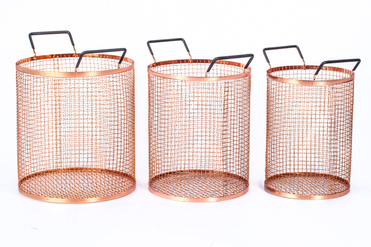 Rose Gold Storage Basket