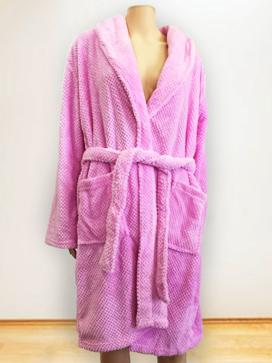 Ladies Porcorn Coral Fleece Robe