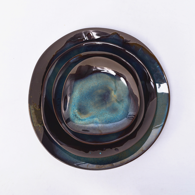 Blue Reactive Dinnerware Set