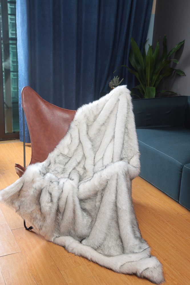 Artifical faux fur blanket/ throw/ sofa cover/ plaid
