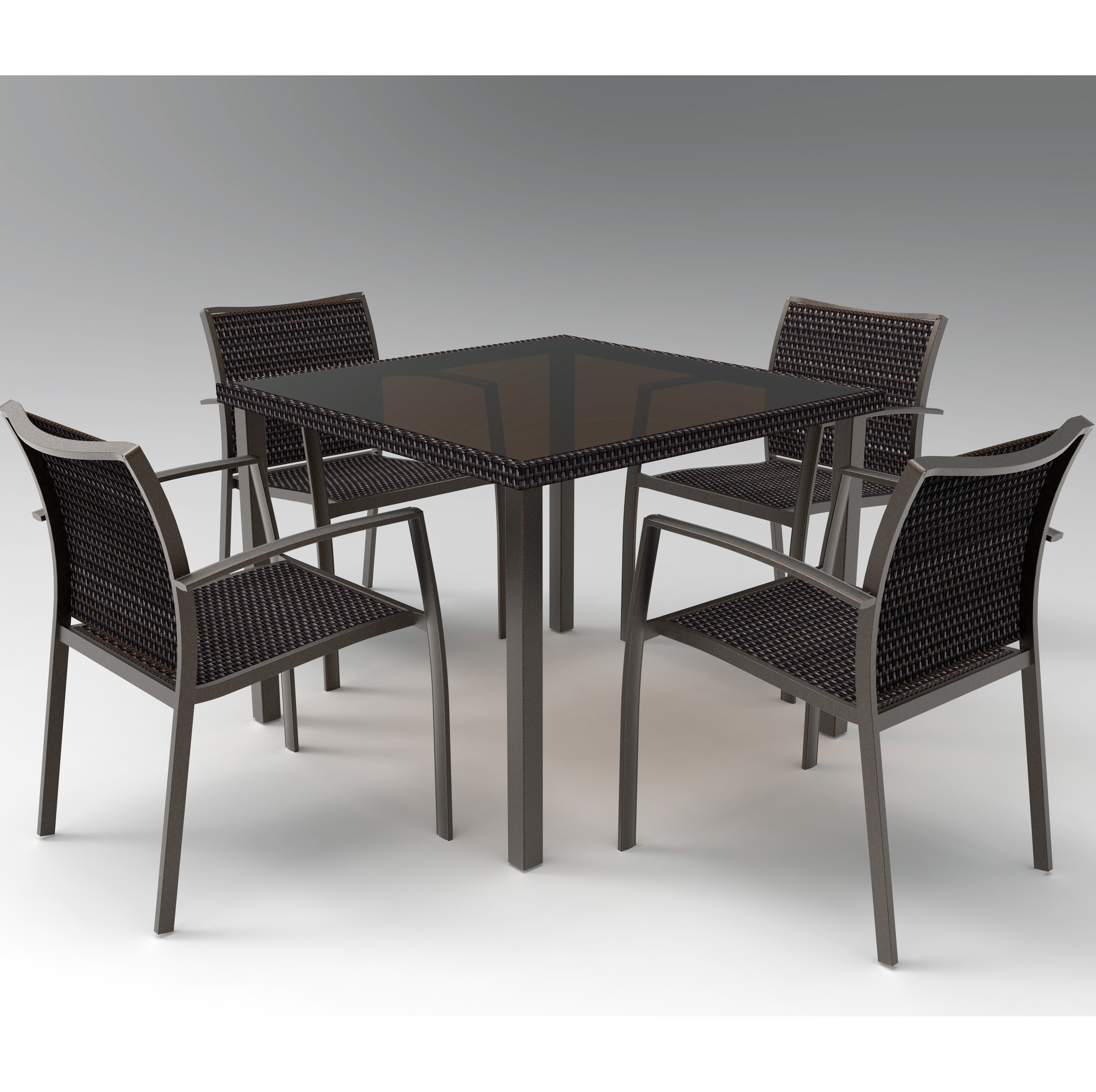 Wicker patio set