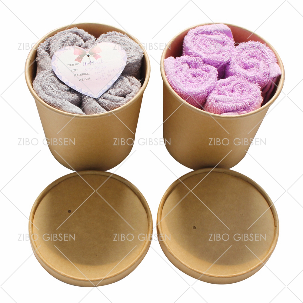 Cotton towel set with basket towel set gift towel set guest towel
