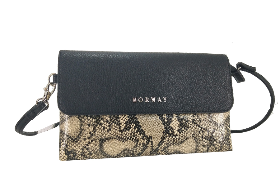Fashion Style Clutch Wallet Bag Snake Skin Pattern Leather Women Long Wallet- SHILING LEATHER PRODUCTS