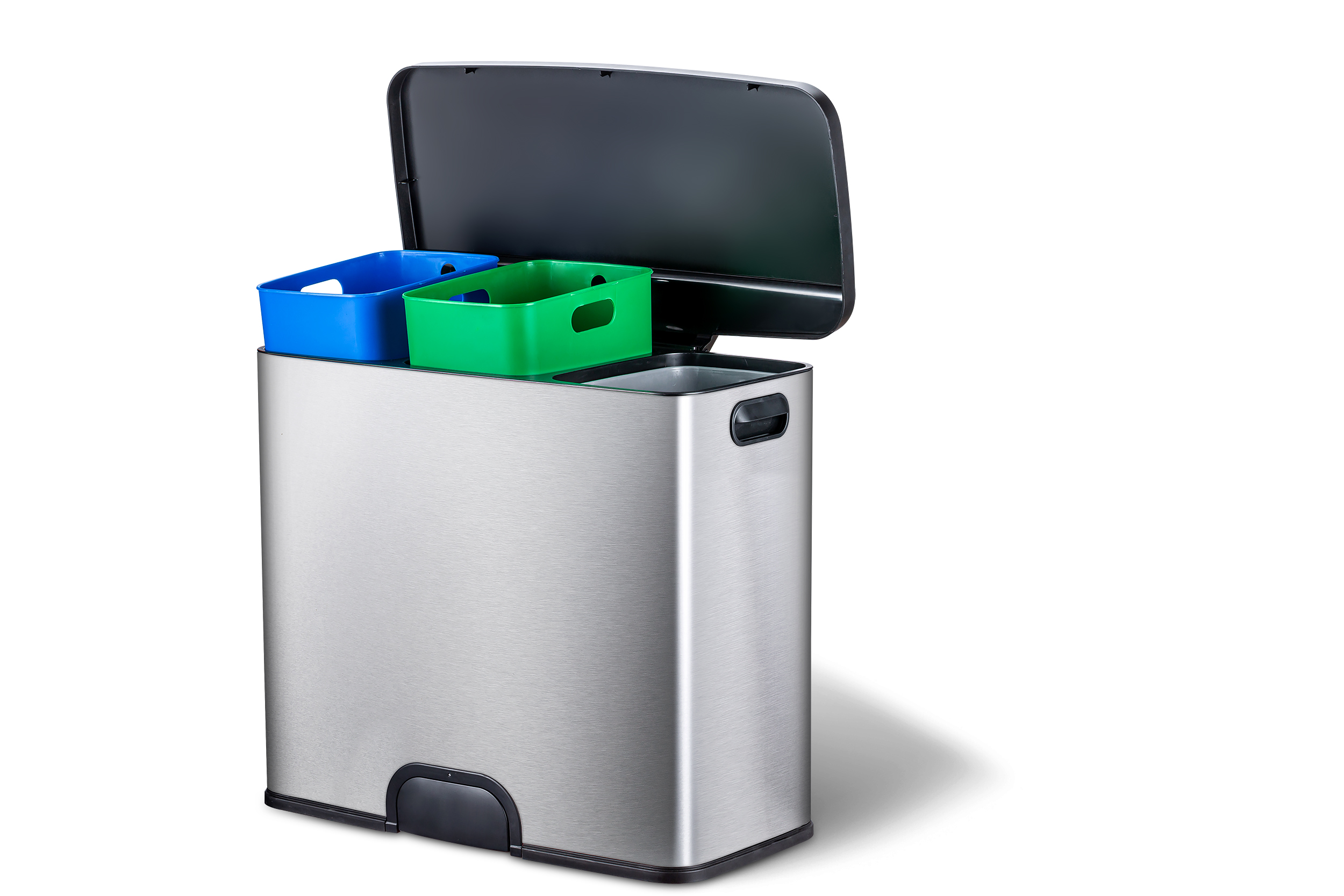 Toe tap smart trash can