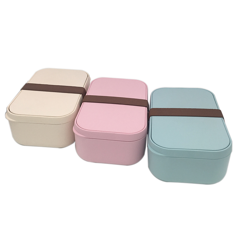 TF105 Ecoofriendly and Biodegradable Flatfun Bamboo Fiber Lunch Box with bamboo fiber cutlery