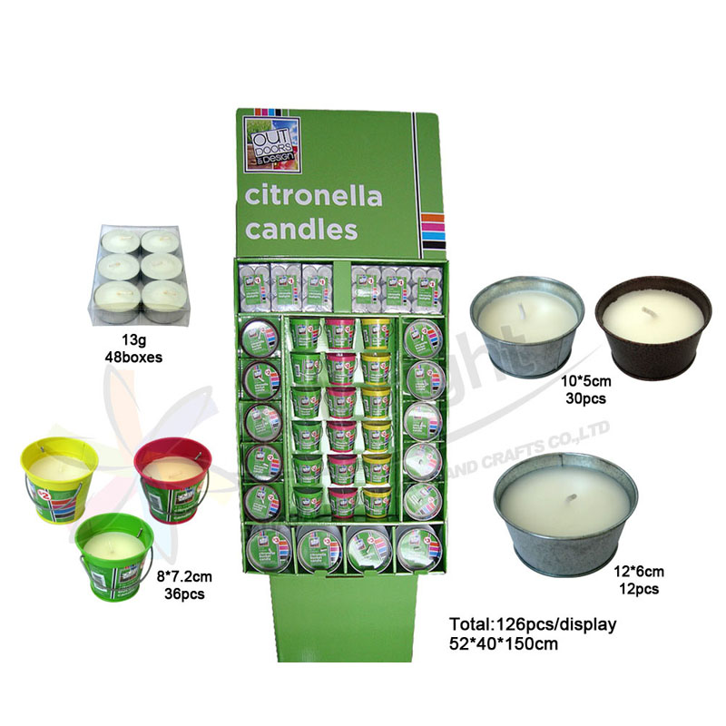 Citronella candle display