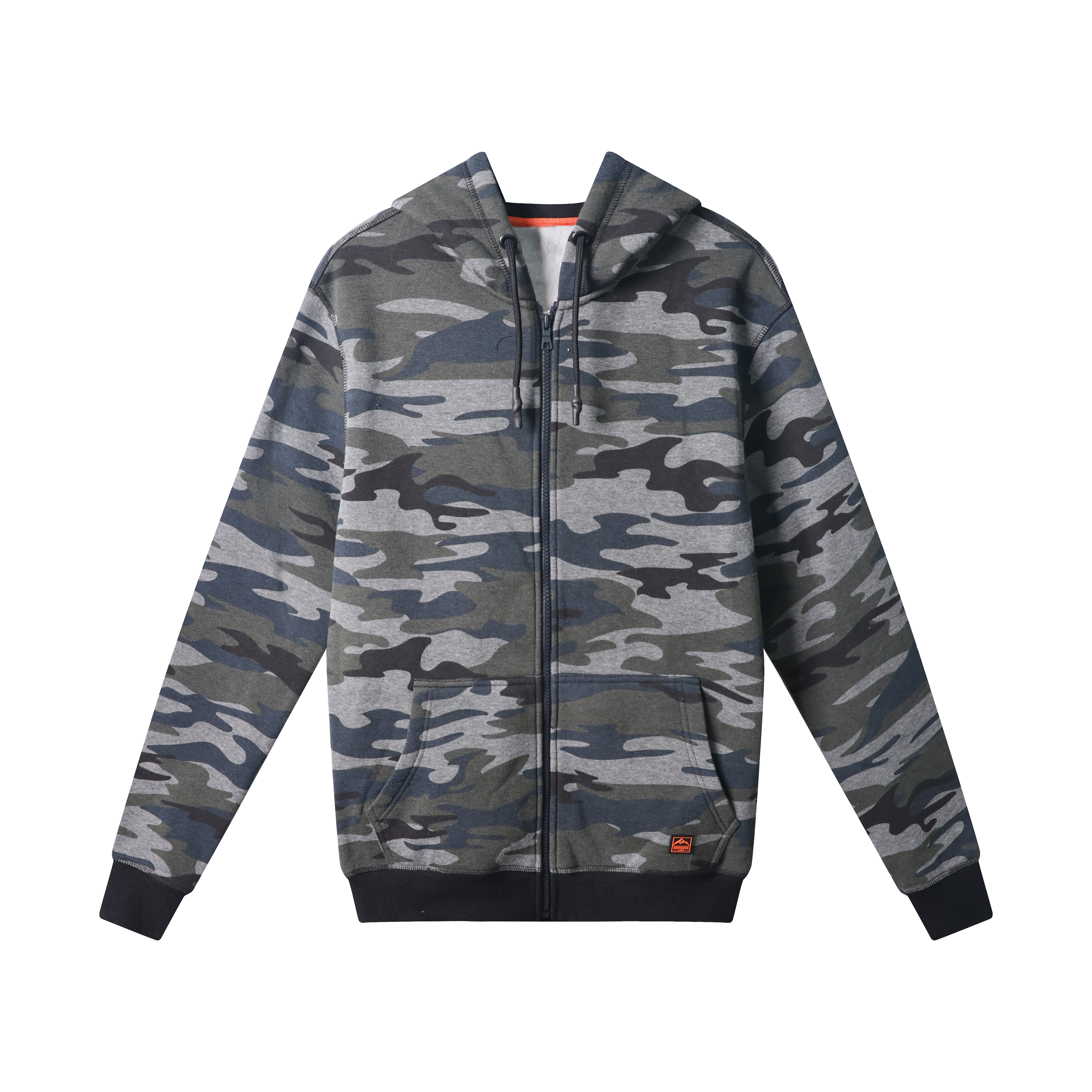 Men's hooded zipper tops