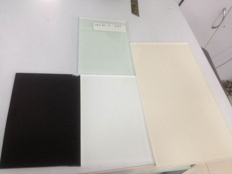 4/5/6mm white /black ultra clear painted glass