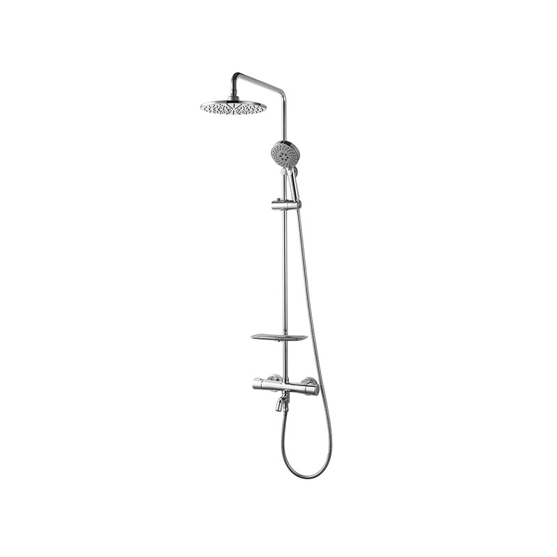 bravat Two Handles Wall Mounted Thermostatic Shower Bar with spout shower bar set Thermostatic