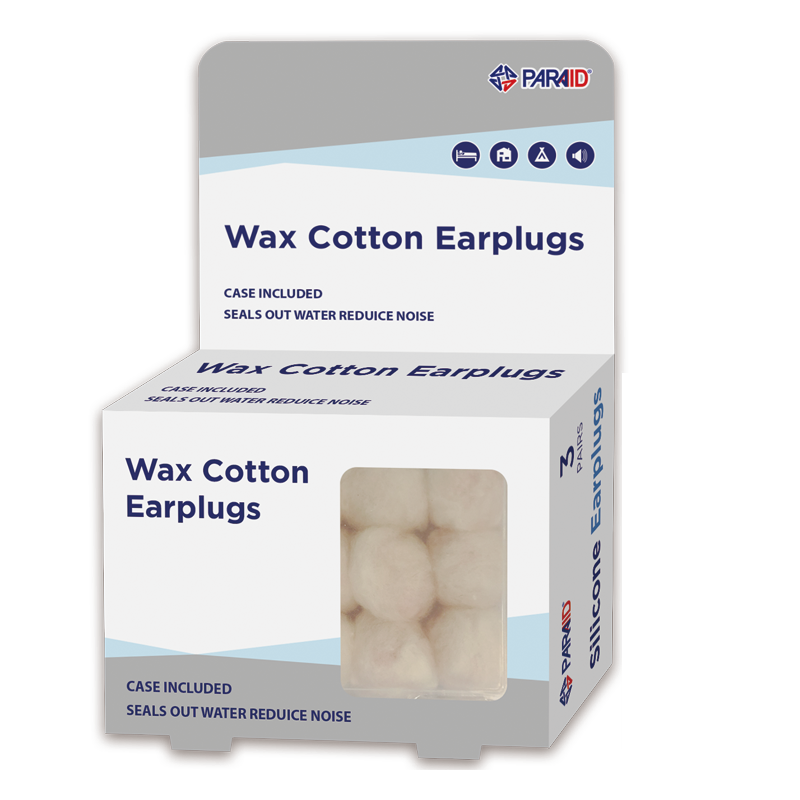 Cotton wax earplugs，4 Pairs
