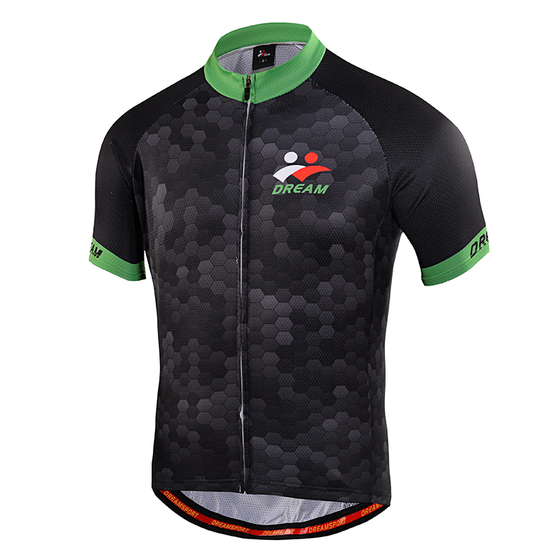 Custom Fashion Durable High Quality Drt Fit Breathable Fabric Men Women Short Sleeve Cycling Jersey