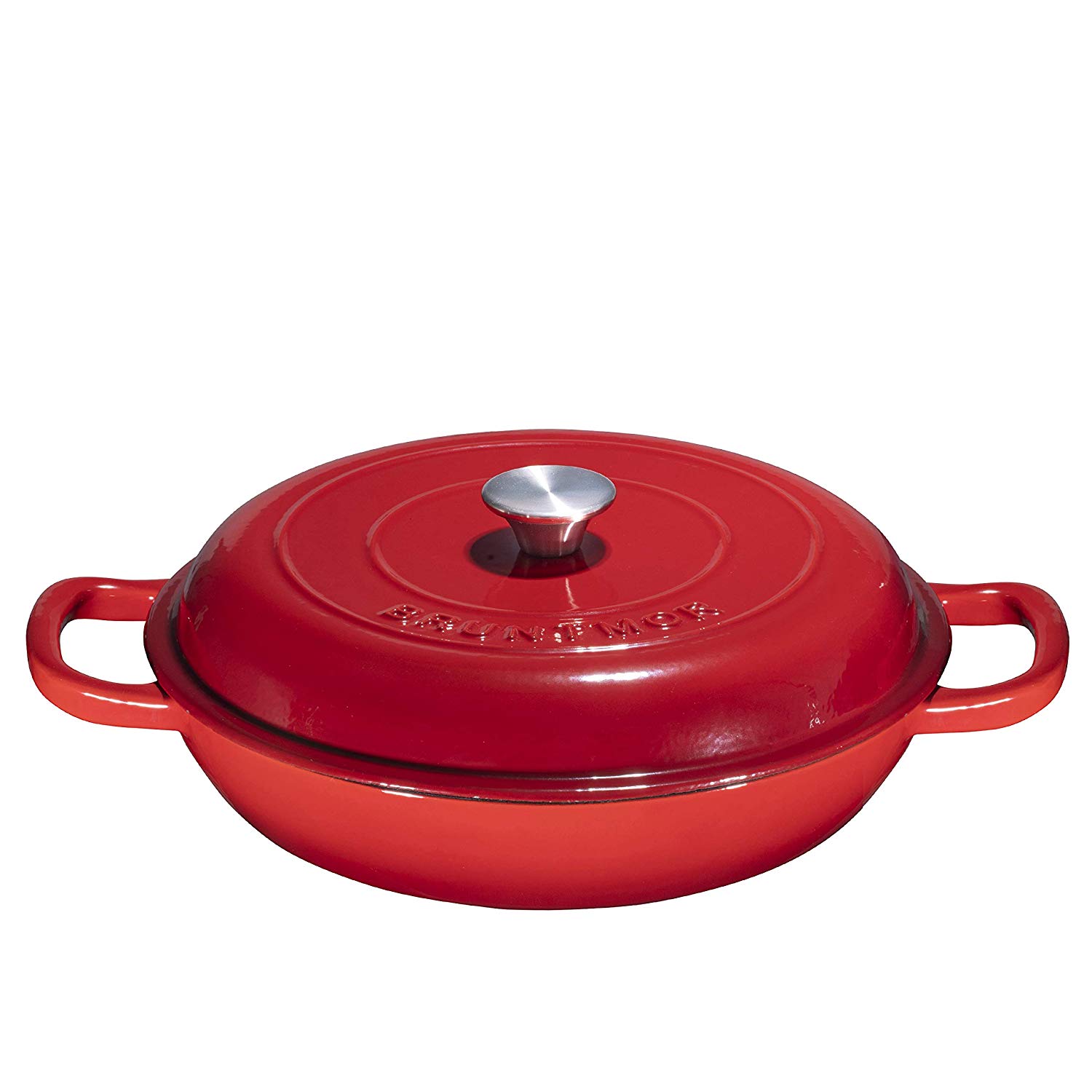 Enameled Cast Iron Casserole Pan with Cover/
