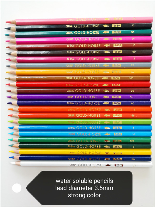 12/24/36/48 colors water soluble pencil