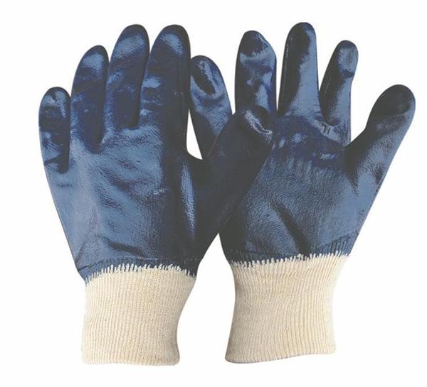 Cotton Jersey Nitrile Coated Glove knit wrist