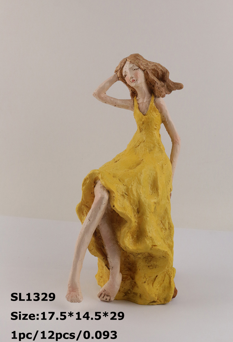 Resin decorations - garden series-Girl
