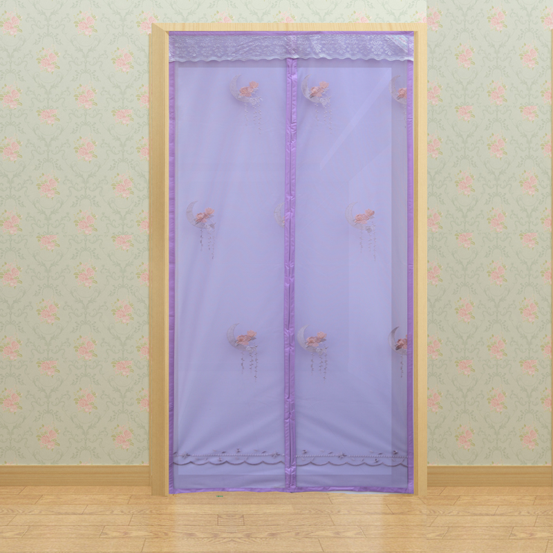 2020 new design embroidery magnetic soft door screen