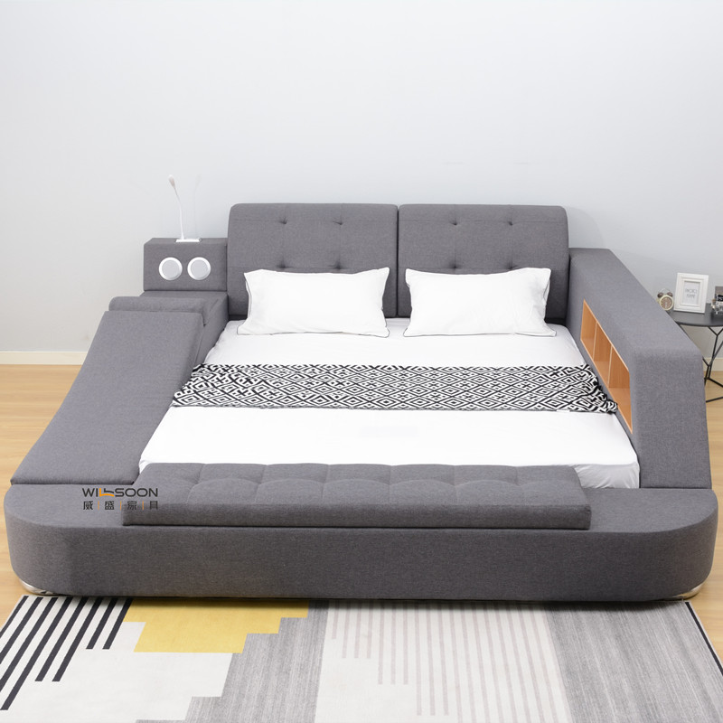 Modern Luxury Function Bed with Storage